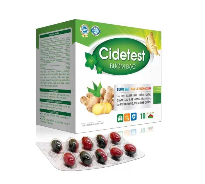 Cidetest Bướm Bạc Hộp 100 Viên